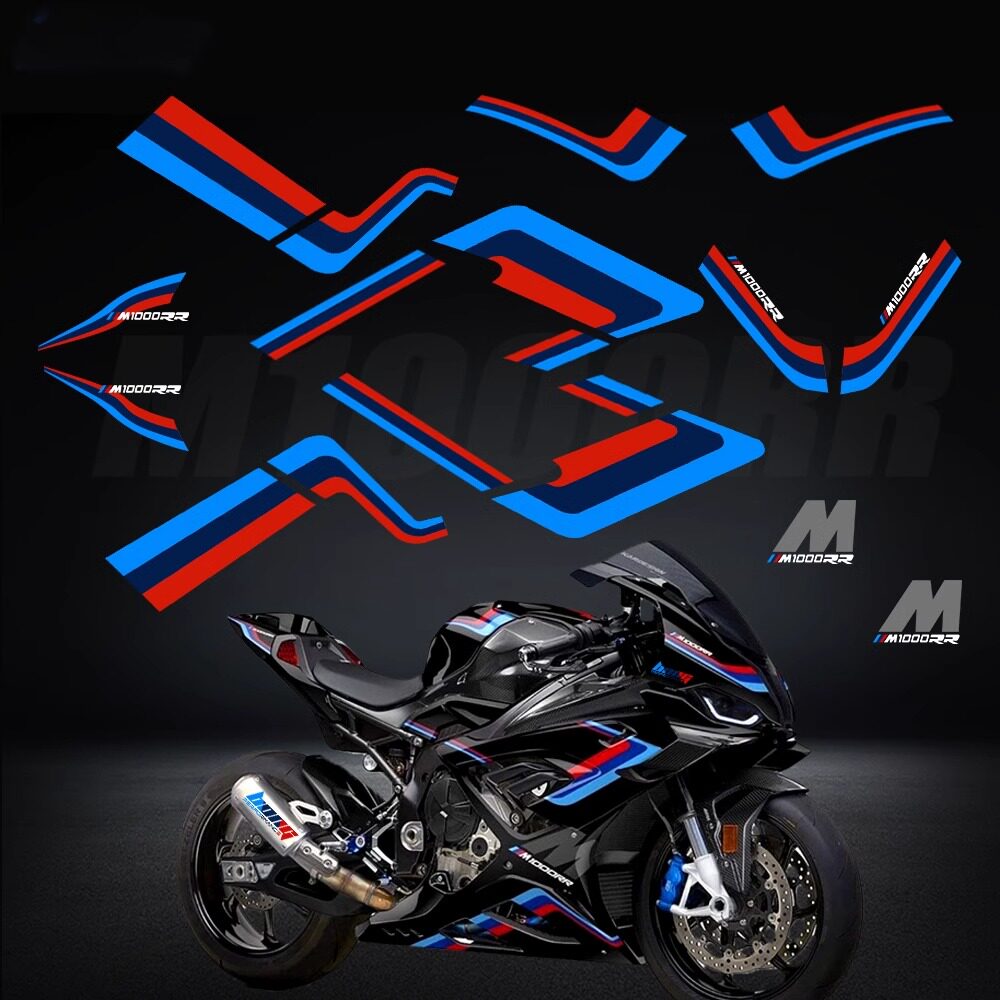 BMW S1000RR / M1000RR Full Body Decal Kit Tank Pad Anti-Slip Scratch Protection Sticker Motorcycle Racing Graphics Accessories