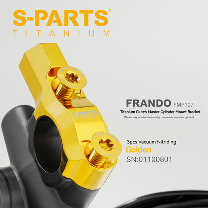 SPARTS Titanium Alloy Clamp Bolt Kit for Frando FMF107 Master Cylinder (3 Pcs)