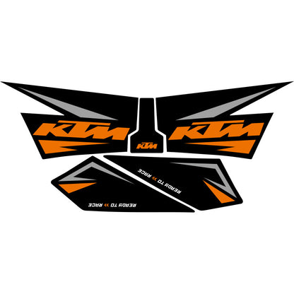 KTM 790 Duke / 890 Duke Tank Grips – Anti-Slip Fishbone Tank Pad and Scratch Protection Decals