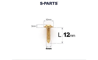 SPARTS M4 Titanium Self-Tapping Screws for Motorcycles