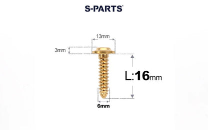 SPARTS M6 Titanium Flanged Button Head Self-Tapping Bolt D13