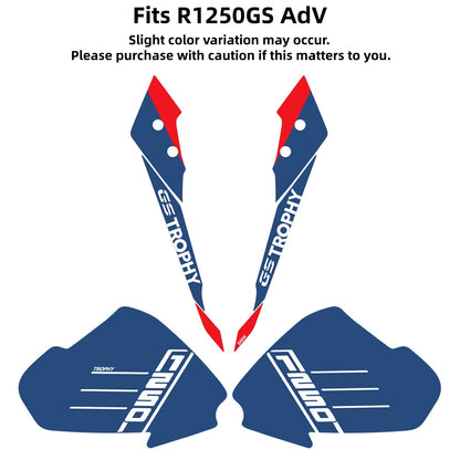 BMW R1250GS Adventure / R1200GS Trophy Fuel Tank Beak Decal Sticker Set (2014–2023)