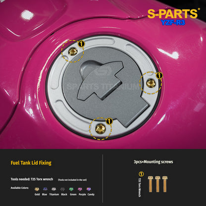 SPARTS Titanium Front End and Brake Fastener Kit for Yamaha YZF-R3