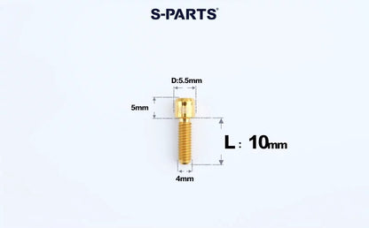 SPARTS M4×10/12mm D5.5 Titanium Small Head Socket Cap Bolts