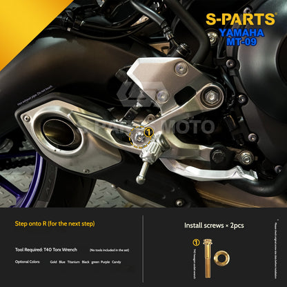 SPARTS Titanium Bodywork & Footpeg Bolt Kit for Yamaha MT-09