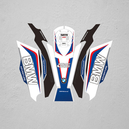 BMW F750GS Fuel Tank Sticker Fishbone Anti-Slip Decal Waterproof Scratch Protection Tank Pad Motorcycle Graphics Accessories