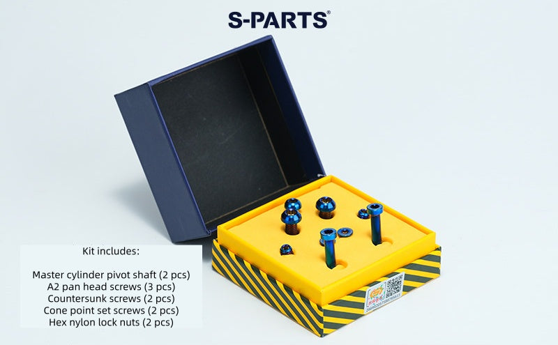 SPARTS Titanium Alloy Bolt Screw Set for Frando 9NB Master Cylinder - Motorcycle Hydraulic Clutch/Brake Modification
