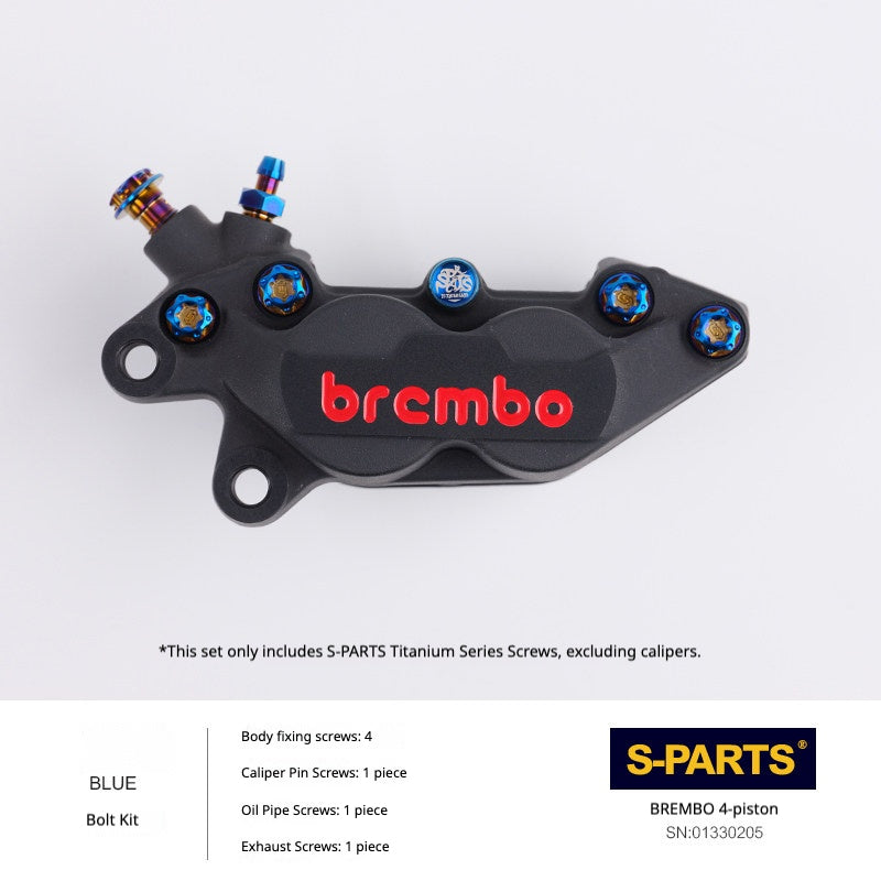 SPARTS Brembo Basic 2-Piston / 4-Piston Caliper Titanium Bolt Kit