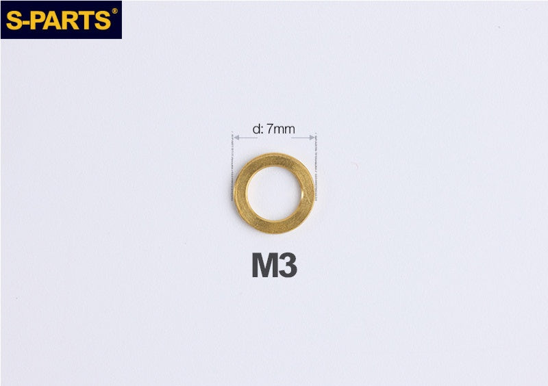 S-PARTS M3 / M4 / M5 / M6 / M8 / M10 / M12 TC4 Titanium Flat Washers forMotorcycles & Bicycles