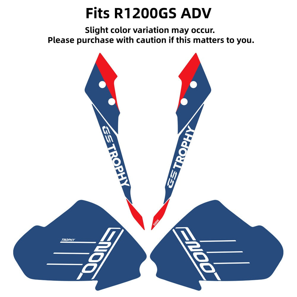 BMW R1250GS Adventure / R1200GS Trophy Fuel Tank Beak Decal Sticker Set (2014–2023)