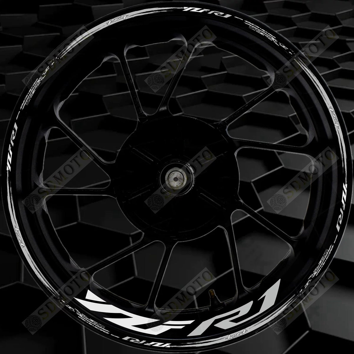 Yamaha YZF-R1 Reflective Wheel Rim Decals Waterproof Motorcycle Rim Stickers