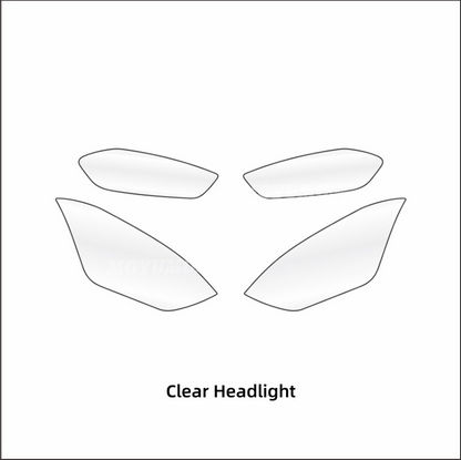 BMW S1000RR TPU Dashboard Screen Protector Headlight & Taillight Protection Film Nano Crystal Self-Healing Clear Film Motorcycle Accessories