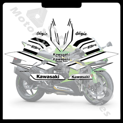 Kawasaki ZX-6R 636 2021-2025 Full Body Graphics Decals PVC Waterproof Motorcycle Fairing Stickers