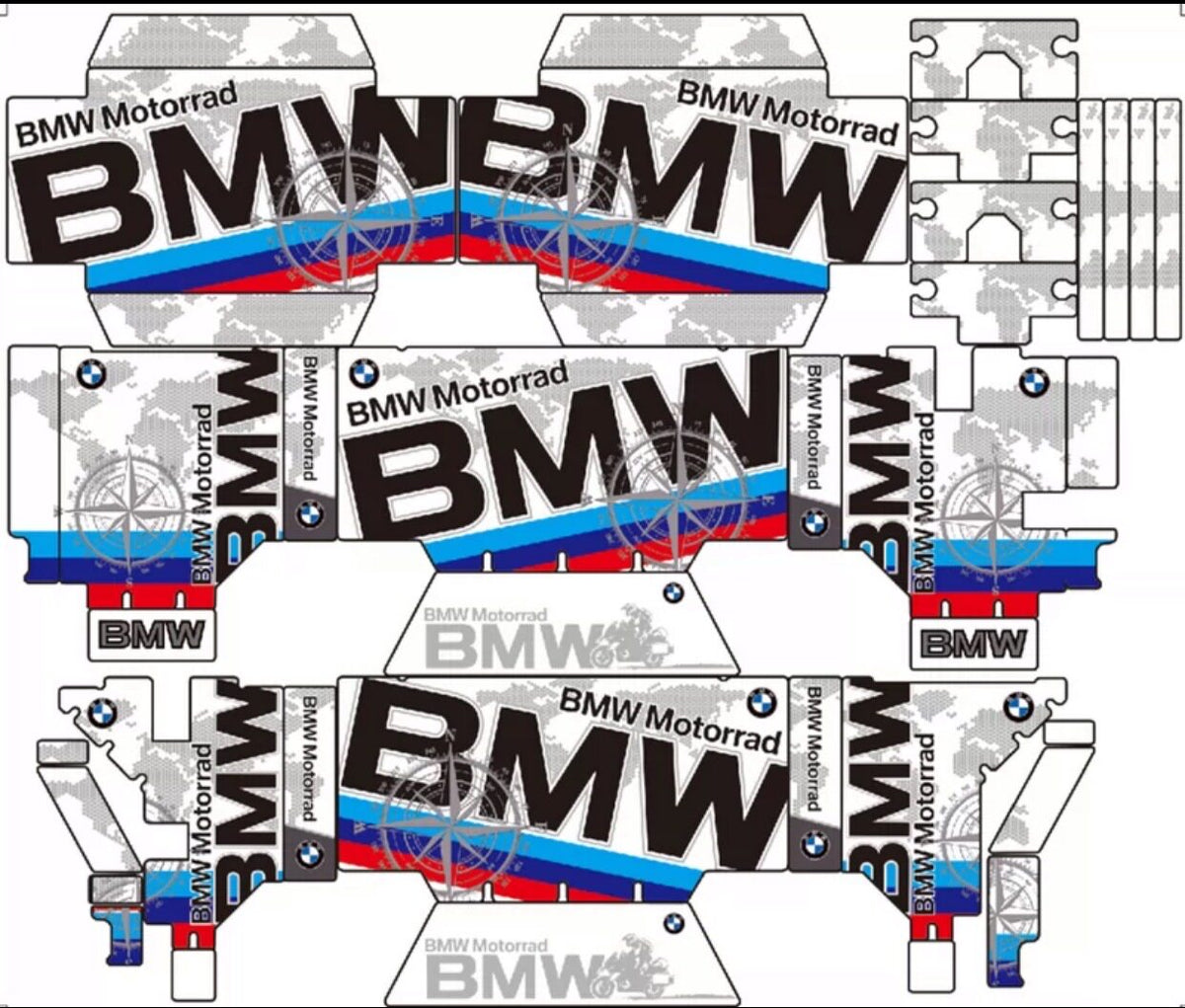 BMW F750GS / F850GS / R1250GS ADV OEM Aluminum Pannier Sticker Kit