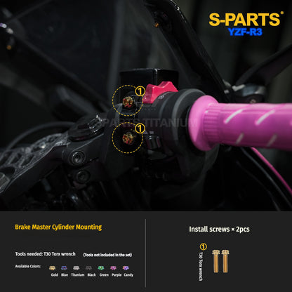 Yamaha YZF-R3 Titanium Bolts for Windscreen, Mirrors & Handlebars | SPARTS