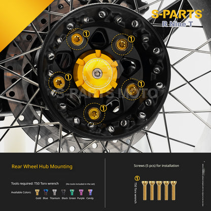 S-PARTS Premium Titanium Braking & Handling Upgrade Kit for BMW R nineT
