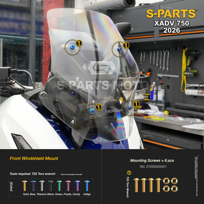 SPARTS Titanium Bolt Kit for Honda X-ADV 750 2026 Bodywork Fasteners