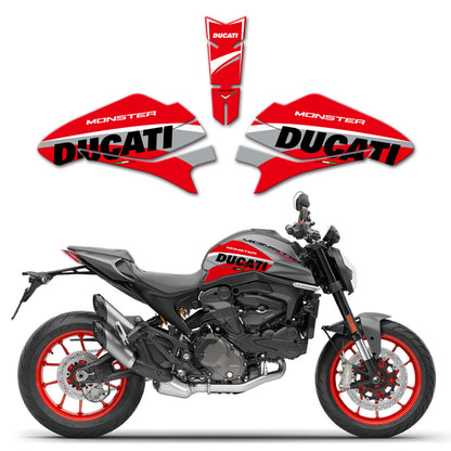 Ducati Monster 950 Spine-Style Tank Pad – Scratch-Resistant Decorative Tank Protector