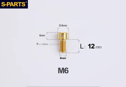 SPARTS M6×10–40mm SL Super Lightweight Titanium Socket Cap Bolts for Bicycles
