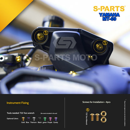 SPART Titanium Cockpit Fasteners & Handlebar Control Hardware Kit for Yamaha MT-09