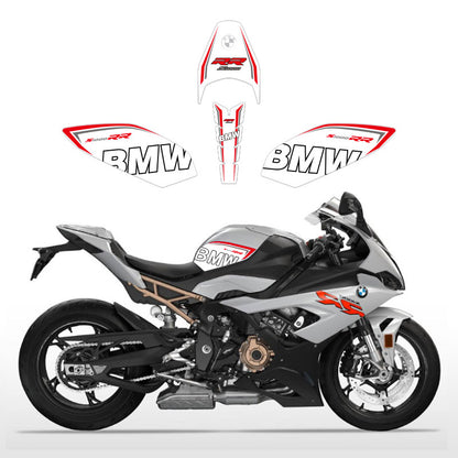 BMW S1000RR Fuel Tank Fishbone Grip Pad Sticker Thick Anti-Slip Tank Decal Kit Colorful Motorcycle Styling Graphics