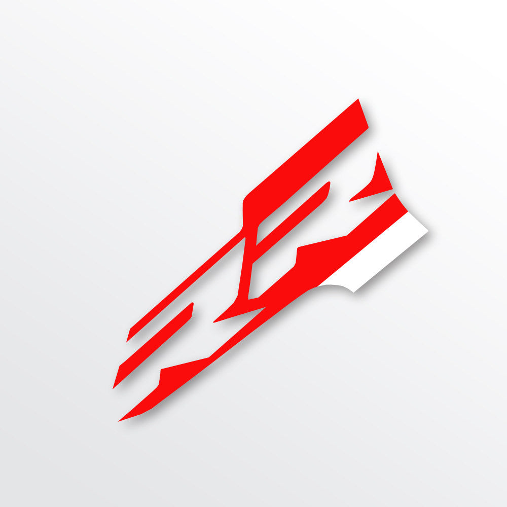 BMW S1000RR Front Fairing Sticker 2023 Style Motorcycle Nose Decal PVC Glossy Vinyl Fairing Wrap Decoration