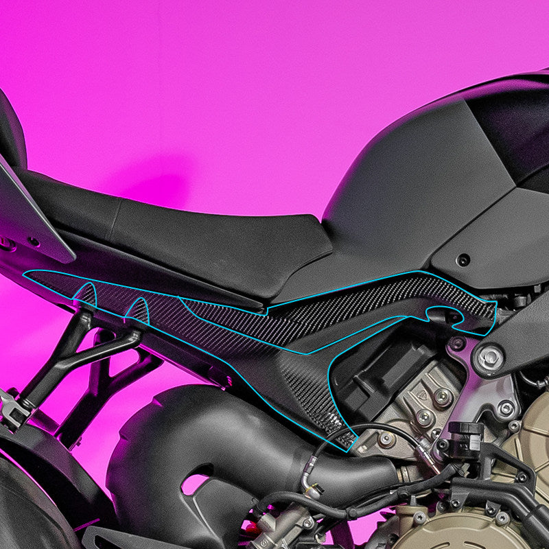 Full Carbon Fiber Protection Kit for Ducati Streetfighter V4 S 2024 PVC Scratch-Resistant Body Protection Film