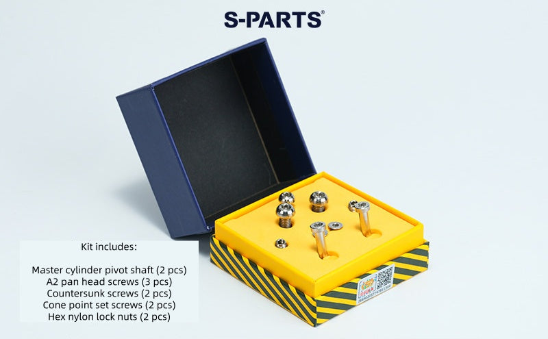 SPARTS Titanium Alloy Bolt Screw Set for Frando 9NB Master Cylinder - Motorcycle Hydraulic Clutch/Brake Modification