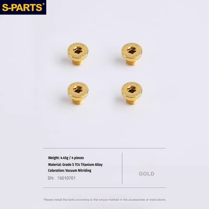 SPARTS Titanium Helmet Visor Screws Kit for ARAI RX7X – Lightweight & CNC Machined