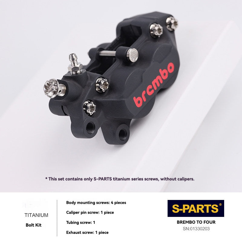 SPARTS Brembo Basic 2-Piston / 4-Piston Caliper Titanium Bolt Kit