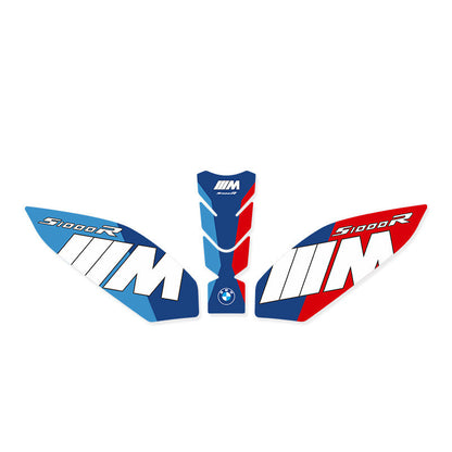 New BMW S1000R Tank Pad Fishbone Anti-Slip Knee Grip Protector Waterproof Rubber Fuel Tank Scratch Protection Sticker Motorcycle Accessory
