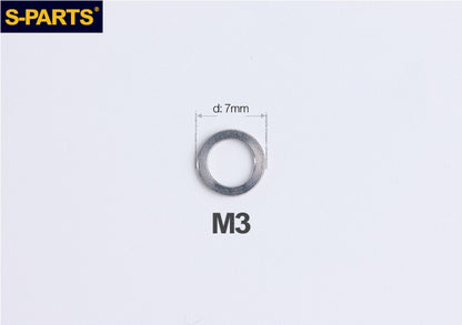 S-PARTS M3 / M4 / M5 / M6 / M8 / M10 / M12 TC4 Titanium Flat Washers forMotorcycles & Bicycles