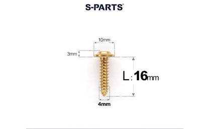 SPARTS M4 Titanium Self-Tapping Screws for Motorcycles