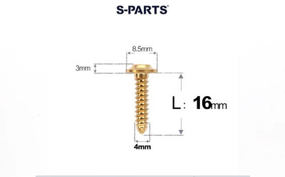 SPARTS M4 D8.5 Titanium Truss Head Self-Tapping Screws for Motorcycles