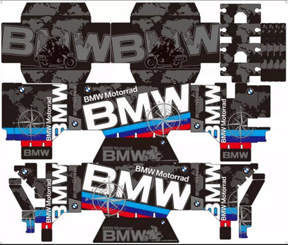 BMW F750GS / F850GS / R1250GS ADV OEM Aluminum Pannier Sticker Kit