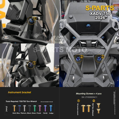 SPARTS Titanium Bolt Kit for Honda X-ADV 750 2026 Bodywork Fasteners