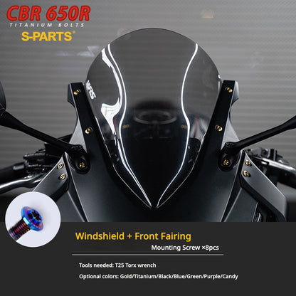 S-PARTS TC4 Titanium Bolt Kit for Honda CBR650R / CB650R