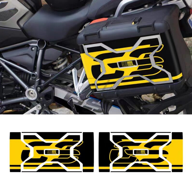 BMW R1250GS / R1200GS ADV 40th Anniversary Side Case Sticker Set OEM Style Hard Plastic Pannier Decals Motorcycle Adventure Box Graphics