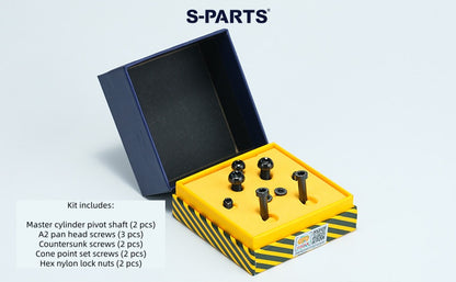 SPARTS Titanium Alloy Bolt Screw Set for Frando 9NB Master Cylinder - Motorcycle Hydraulic Clutch/Brake Modification