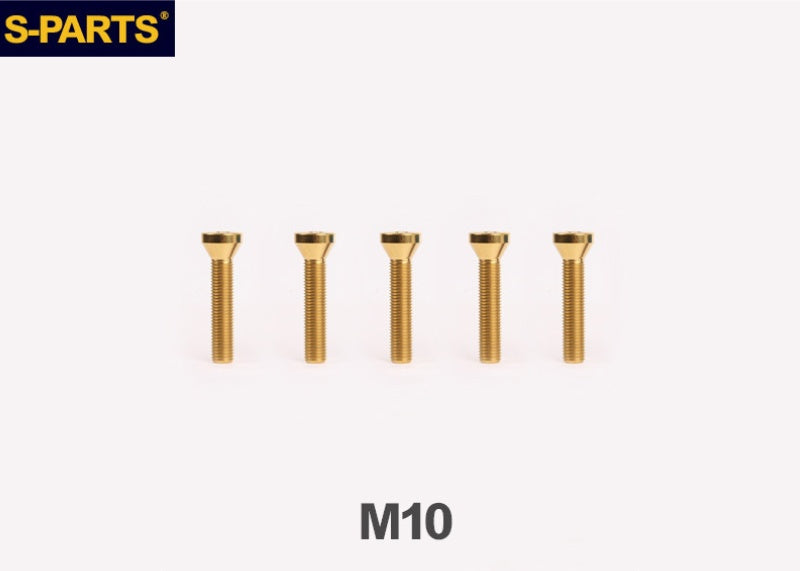 SPARTS TC4 Titanium Wheel Hub Bolts M10 (L35 / L49 / L55) for BMW Motorcycles