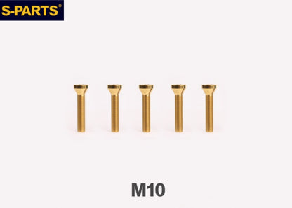 SPARTS TC4 Titanium Wheel Hub Bolts M10 (L35 / L49 / L55) for BMW Motorcycles