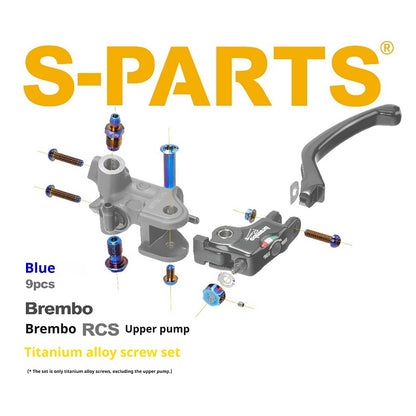 SPARTS Titanium Fastener Kit for Brembo RCS Radial Brake Master Cylinder