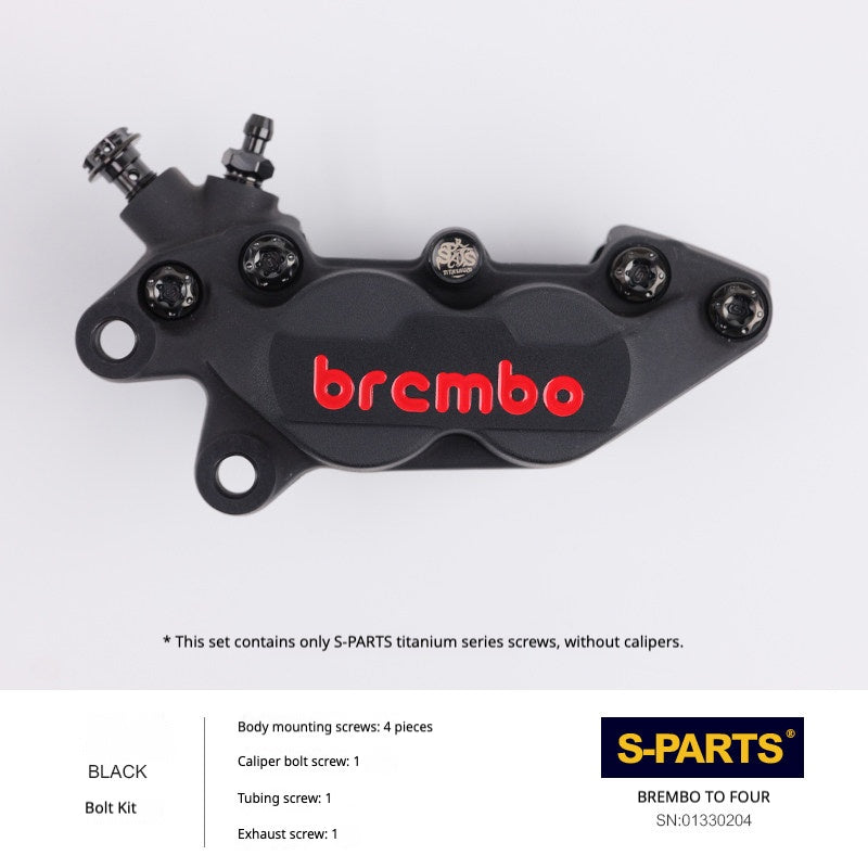 SPARTS Brembo Basic 2-Piston / 4-Piston Caliper Titanium Bolt Kit