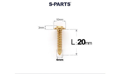 SPARTS M4 Titanium Self-Tapping Screws for Motorcycles