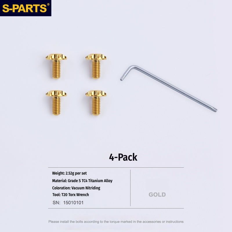SPARTS Titanium Visor Mechanism Screws for SHOEI Z7\Z8\X14\GTAIR\GTAIR2