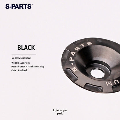 S-PARTS Titanium Visor Mechanism Cover & Screws Kit for SHOEI GLAMSTER Helmet