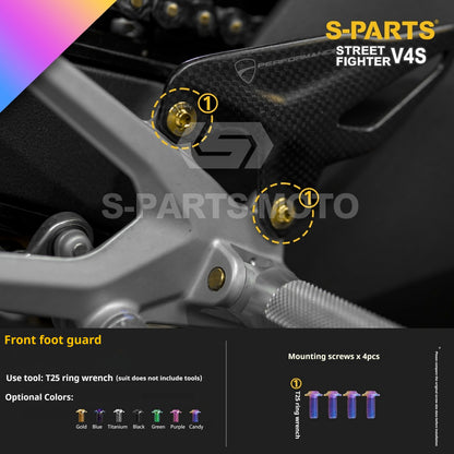 SPARTS Titanium Bolt Kit for Ducati Streetfighter V4S