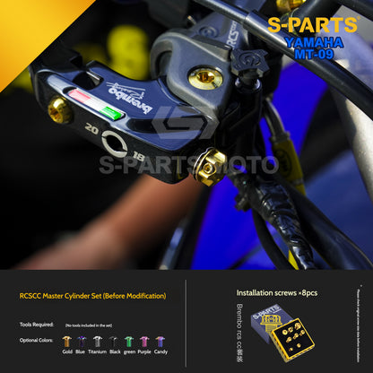 SPARTS Titanium Front Braking & Chassis Performance Fasteners Kit for Yamaha MT-09