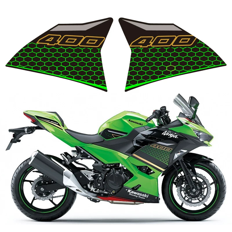 Kawasaki Ninja 400 Full Motorcycle Graphic Decal Kit Fairing Body Stickers
