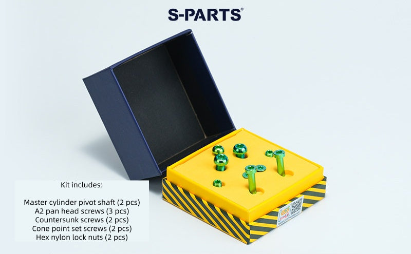SPARTS Titanium Alloy Bolt Screw Set for Frando 9NB Master Cylinder - Motorcycle Hydraulic Clutch/Brake Modification